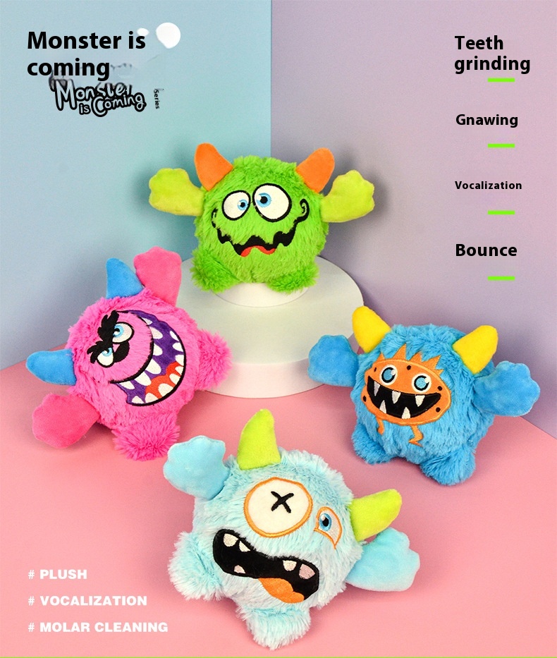 MIDEPET Eco-Friendly Dog Chew Toy BSCI Certified Bounce Squeak Teeth Cleaning TPR Material Wholesale Pet Supplies Factory