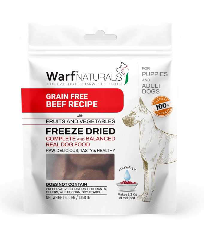 FREEZE DRIED DOG FOOD - BEEF RECIPE